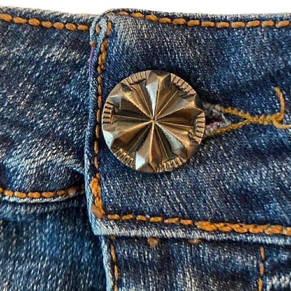 Virtual Sensuality Womens Blue Denim Shorts Sz 28W - Picture 6 of 9